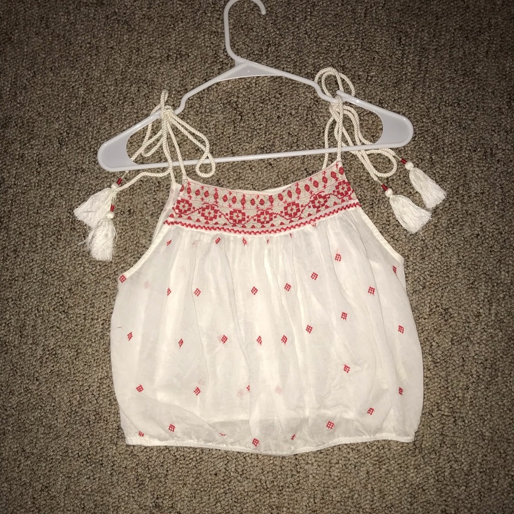 Free People Embroidered Tank